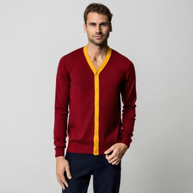 Image du produit Manor Man Herren Feinstrick V-Ausschnitt Cardigan