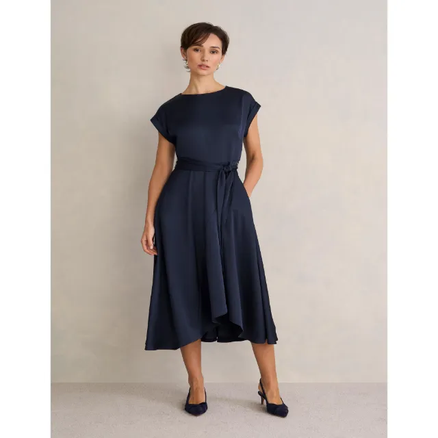 Image du produit HOBBS AGNES Robe midi avec ceinture à nouer