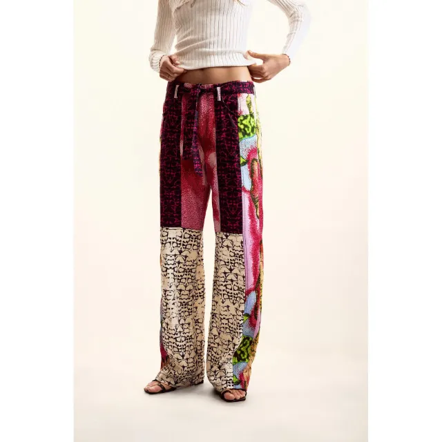 Produktbild zu Desigual Patchwork Hose weites Bein