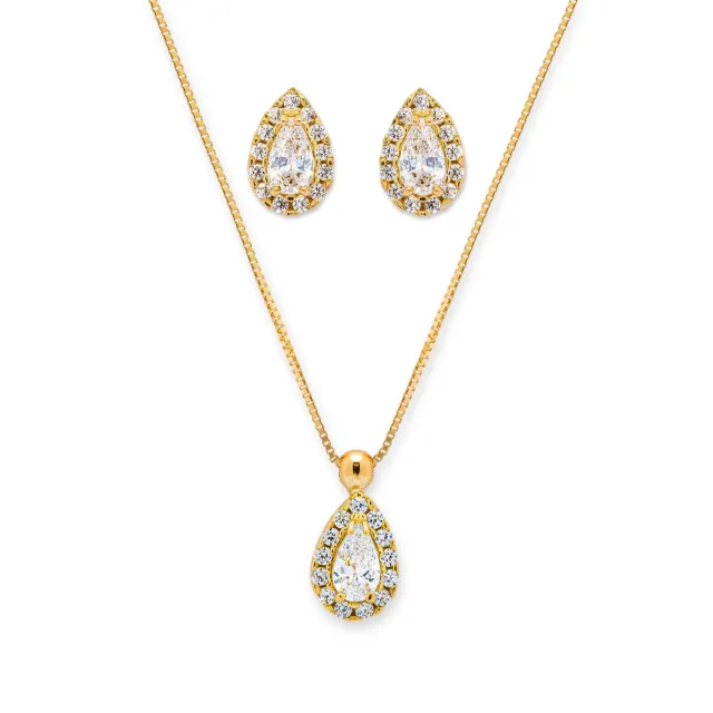 Image du produit L' Atelier Gold 18 Karat by Manor Parure collier/boucles d'oreilles