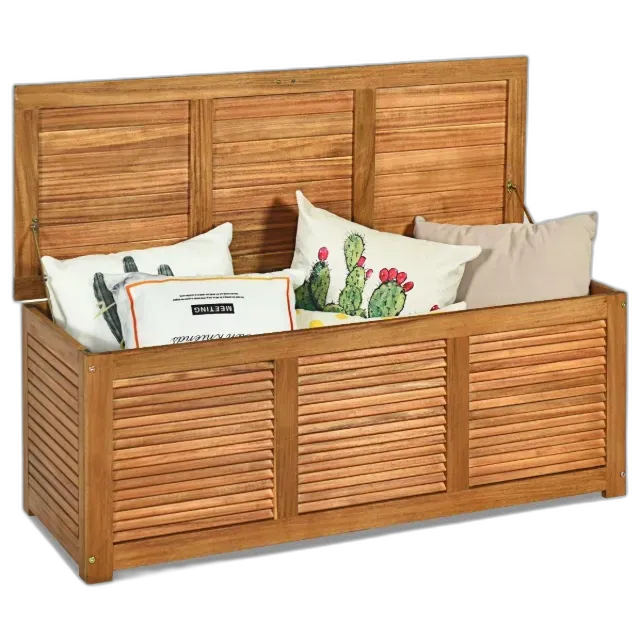 Image du produit Northix Gartenbox Aufbewahrungsbox für Garten und Hinterhof Akazienholz 120x45x45cm