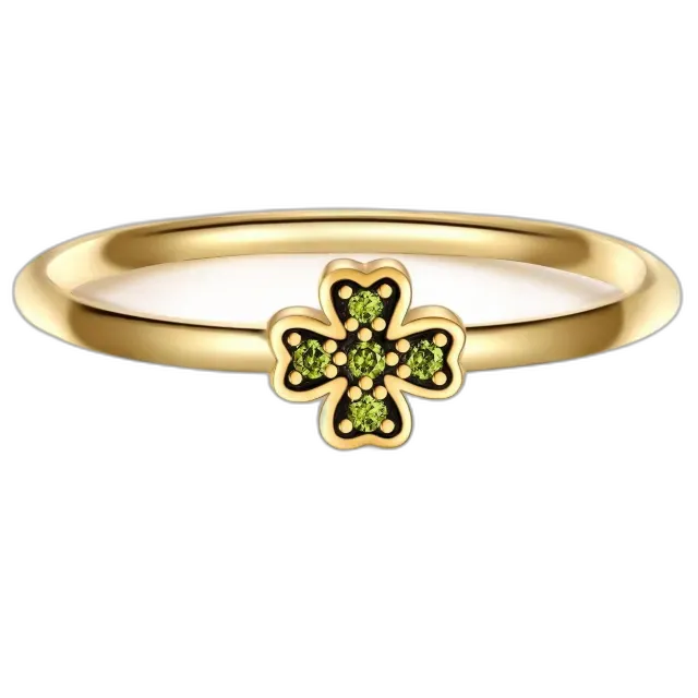 Image du produit Glanzstücke München Femme Bague Feuille de trèfle
