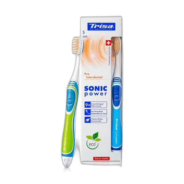 Image du produit Trisa Brosse À Dents Sonicpower Pro Interdental Soft Accu, Assortiment Aléatoire Sonicpower Pro Interdental Soft