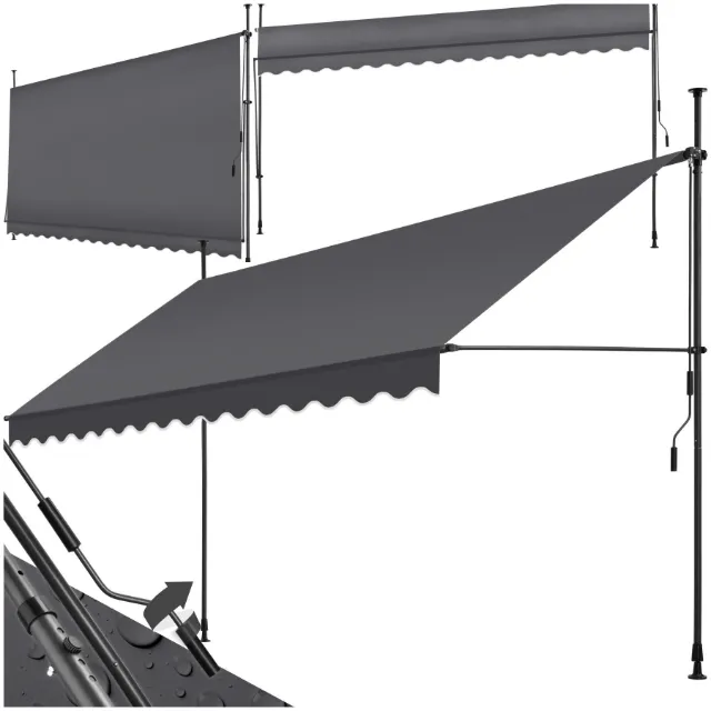 Image du produit Tectake Store à pince sans perçage sans perçage, résistant aux UV