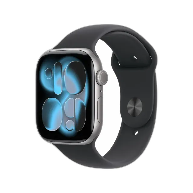 Image du produit Apple AW Series 11 GPS 46mm Space Grey Aluminium Case with Black Sport Band - M/L Smartwatch