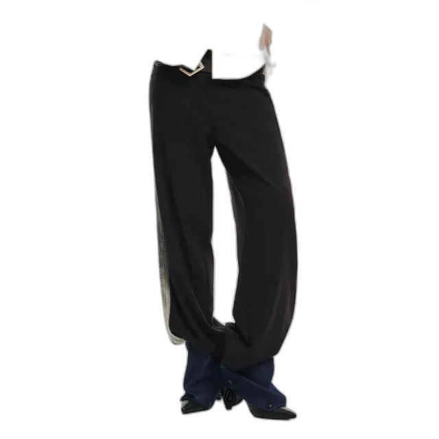 Produktbild zu Desigual Pantalon Large avec Bande Latérale