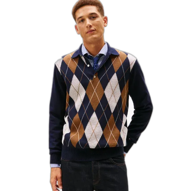Image du produit TOMMY HILFIGER Pull Col Polo Argyle