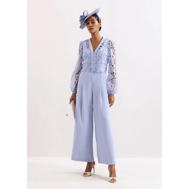 Produktbild zu Phase Eight Jumpsuit Spitze Oberteil Weites Bein