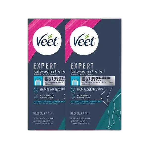 Image du produit Veet Exp K-wasstreif Corps/Bein Duo Expert Bandes de Cire Froide Corps & Jambes Duo
