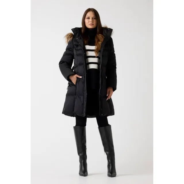 Image du produit GUESS Manteau matelassé à capuche en fausse fourrure