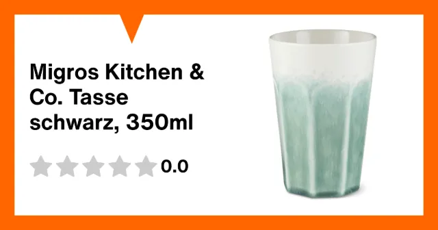 Produktbild zu Migros Kitchen & Co. Tasse schwarz, 350ml