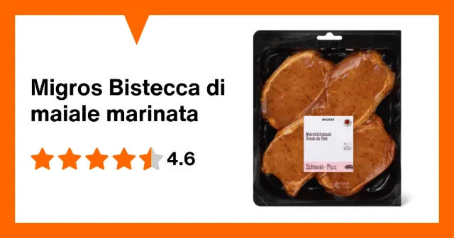 Image du produit Migros Bistecca di maiale marinata