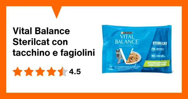 Produktbild zu Vital Balance Sterilcat con tacchino e fagiolini