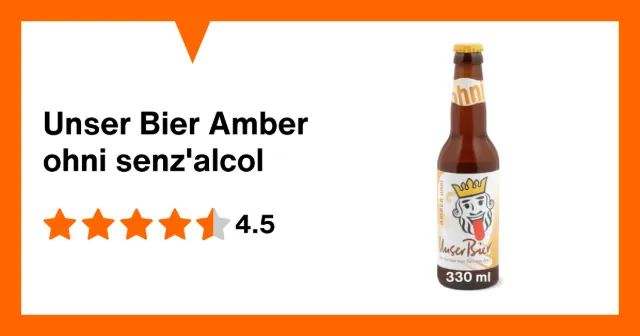 Produktbild zu Unser Bier Amber ohni senz'alcol