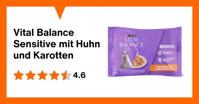 Produktbild zu Vital Balance Sensitive mit Huhn und Karotten