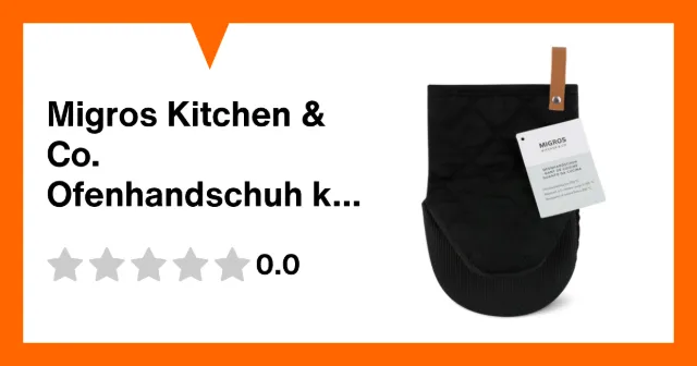 Image du produit Migros Kitchen & Co. Ofenhandschuh kurz schwarz