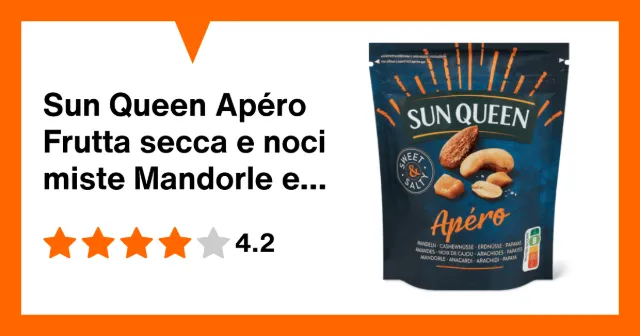 Immagine del prodotto Sun Queen Apéro Frutta secca e noci miste Mandorle e papaya dolci e salate
