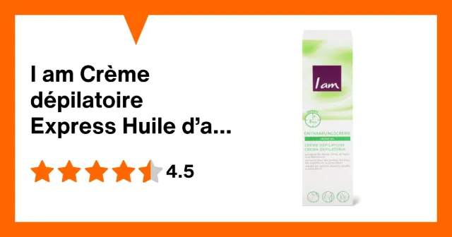 Image du produit I am Crème dépilatoire Express Huile d’argan