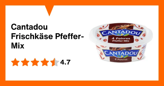 Produktbild zu Cantadou Frischkäse Pfeffer-Mix