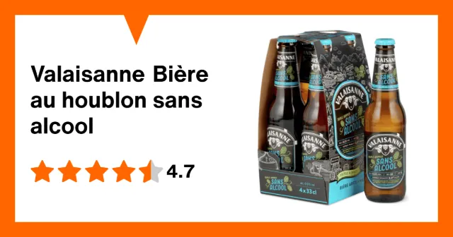 Produktbild zu Valaisanne Bière au houblon sans alcool