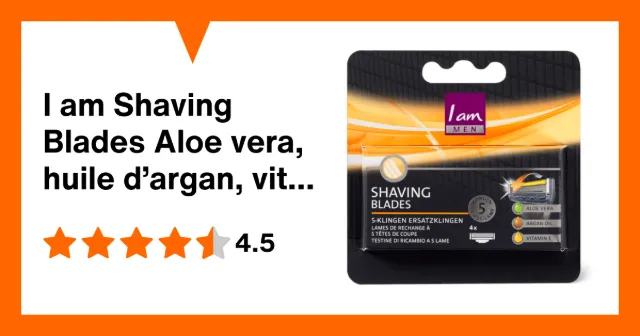 Image du produit I am Shaving Blades Aloe vera, huile d’argan, vitamine E
