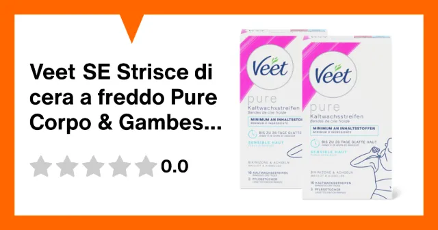 Produktbild zu Veet SE Strisce di cera a freddo Pure Corpo & Gambes, Sensitiv