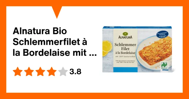 Produktbild zu Alnatura Bio Schlemmerfilet à la Bordelaise mit 100% Seelachsfilet