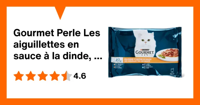 Image du produit Gourmet Perle Les aiguillettes en sauce à la dinde, au canard, à l’agneau et au thon