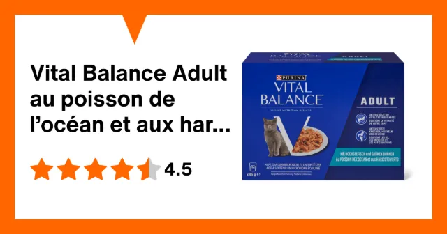 Produktbild zu Vital Balance Adult au poisson de l’océan et aux haricots verts