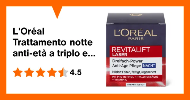 Immagine del prodotto L'Oréal Trattamento notte anti-età a triplo effetto