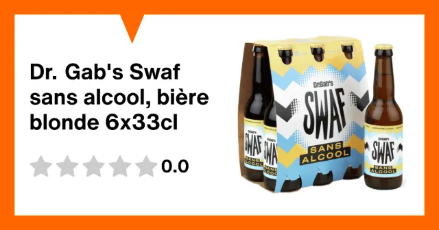 Produktbild zu Dr. Gab's Swaf sans alcool, bière blonde 6x33cl