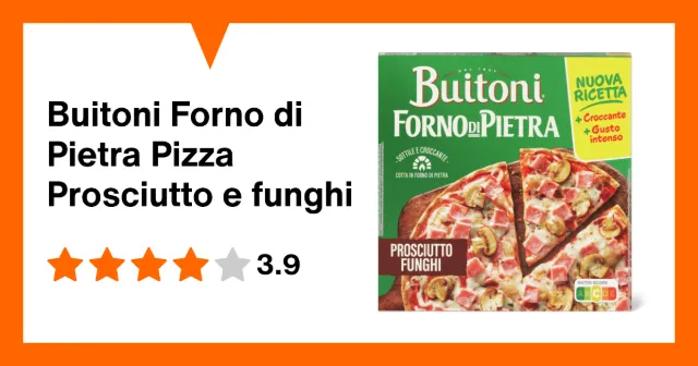 Immagine del prodotto Buitoni Forno di Pietra Pizza Prosciutto e funghi