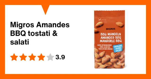 Image du produit Migros Amandes BBQ tostati & salati