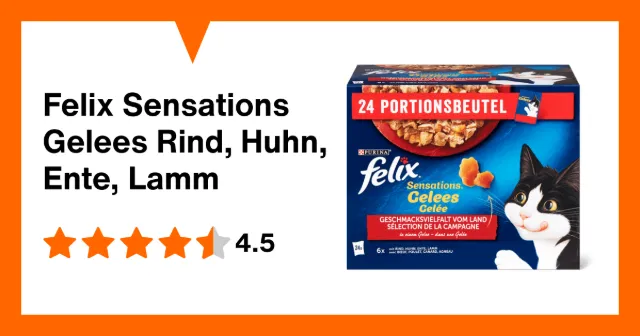 Immagine del prodotto Felix Sensations Gelees Rind, Huhn, Ente, Lamm