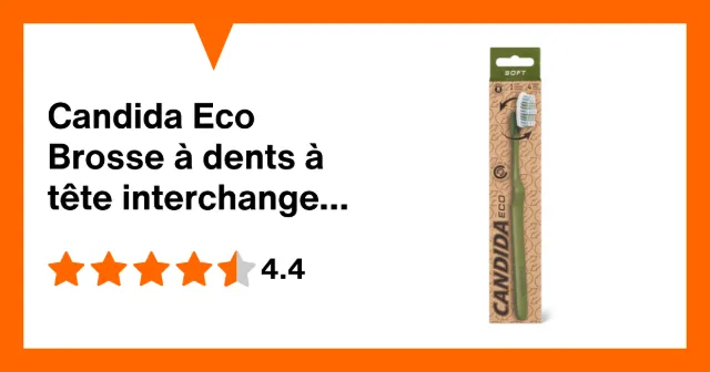 Immagine del prodotto Candida Eco Brosse à dents à tête interchangeable souple