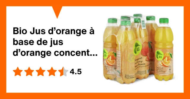 Image du produit Bio Jus d’orange à base de jus d’orange concentré