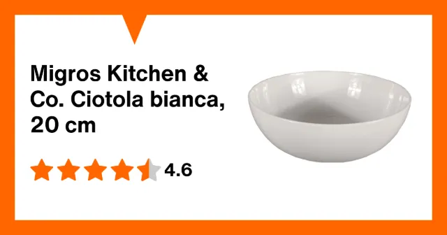 Image du produit Migros Kitchen & Co. Ciotola bianca, 20 cm