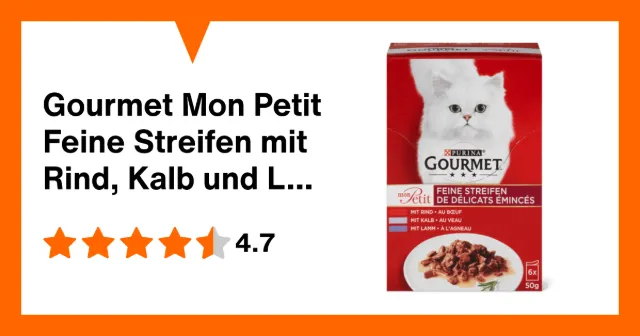 Immagine del prodotto Gourmet Mon Petit Feine Streifen mit Rind, Kalb und Lamm