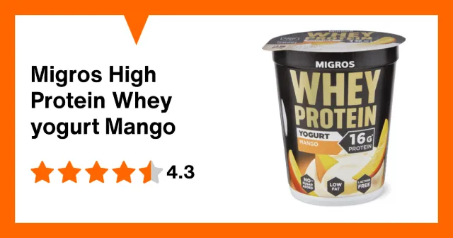 Immagine del prodotto Migros High Protein Whey yogurt Mango