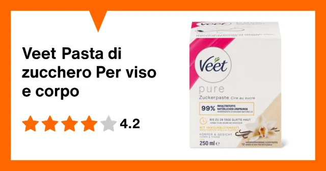 Produktbild zu Veet Pasta di zucchero Per viso e corpo