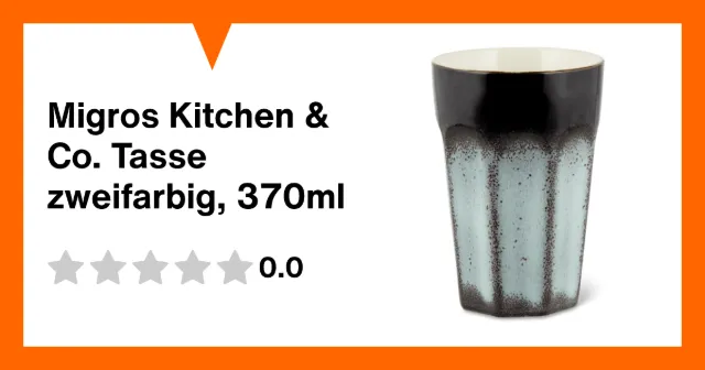 Produktbild zu Migros Kitchen & Co. Tasse zweifarbig, 370ml