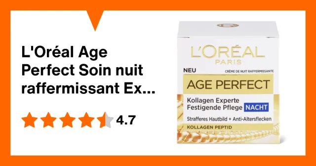 Image du produit L'Oréal Age Perfect Soin nuit raffermissant Expert collagène Nuit