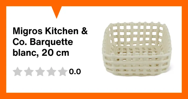 Immagine del prodotto Migros Kitchen & Co. Barquette blanc, 20 cm