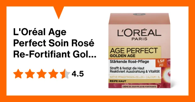 Image du produit L'Oréal Age Perfect Soin Rosé Re-Fortifiant Golden Age IPS 20
