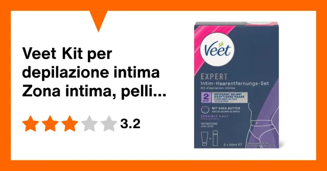 Produktbild zu Veet Kit per depilazione intima Zona intima, pelli sensibili