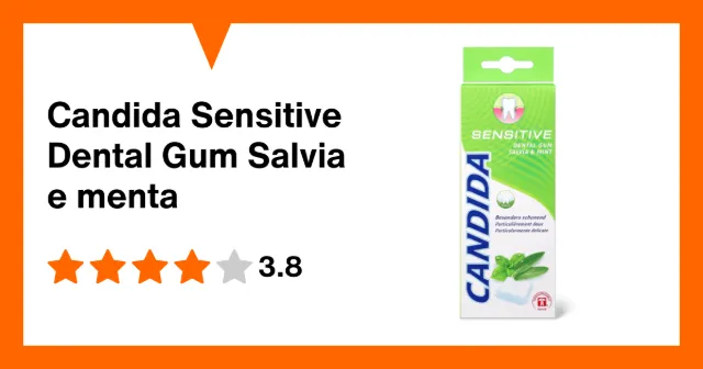 Produktbild zu Candida Sensitive Dental Gum Salvia e menta