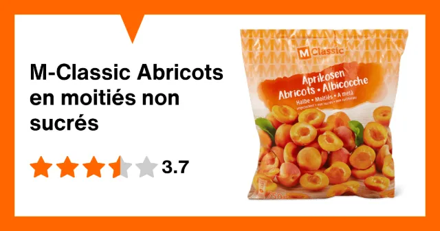 Image du produit M-Classic Abricots en moitiés non sucrés