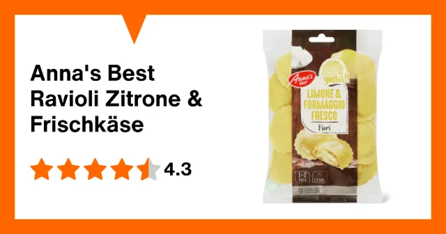 Produktbild zu Anna's Best Ravioli Zitrone & Frischkäse