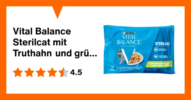 Produktbild zu Vital Balance Sterilcat mit Truthahn und grünen Bohnen