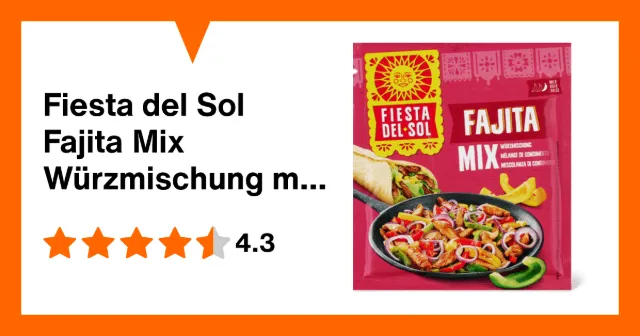 Immagine del prodotto Fiesta del Sol Fajita Mix Würzmischung mild